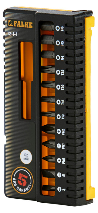 Falke skrutrekkersett med 12 deler